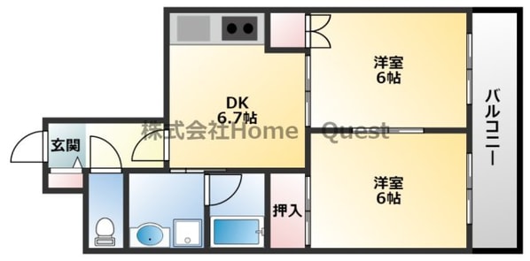 ミタカホーム8番の物件間取画像